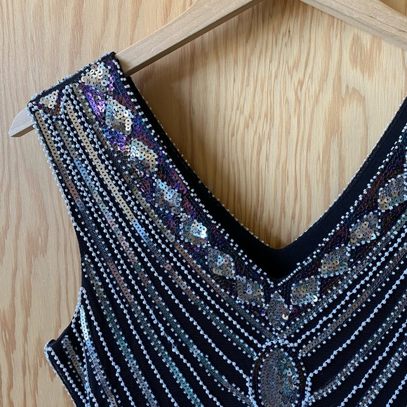 Vintage Sequin and fringed Dress- like new - Picture 4 of 12